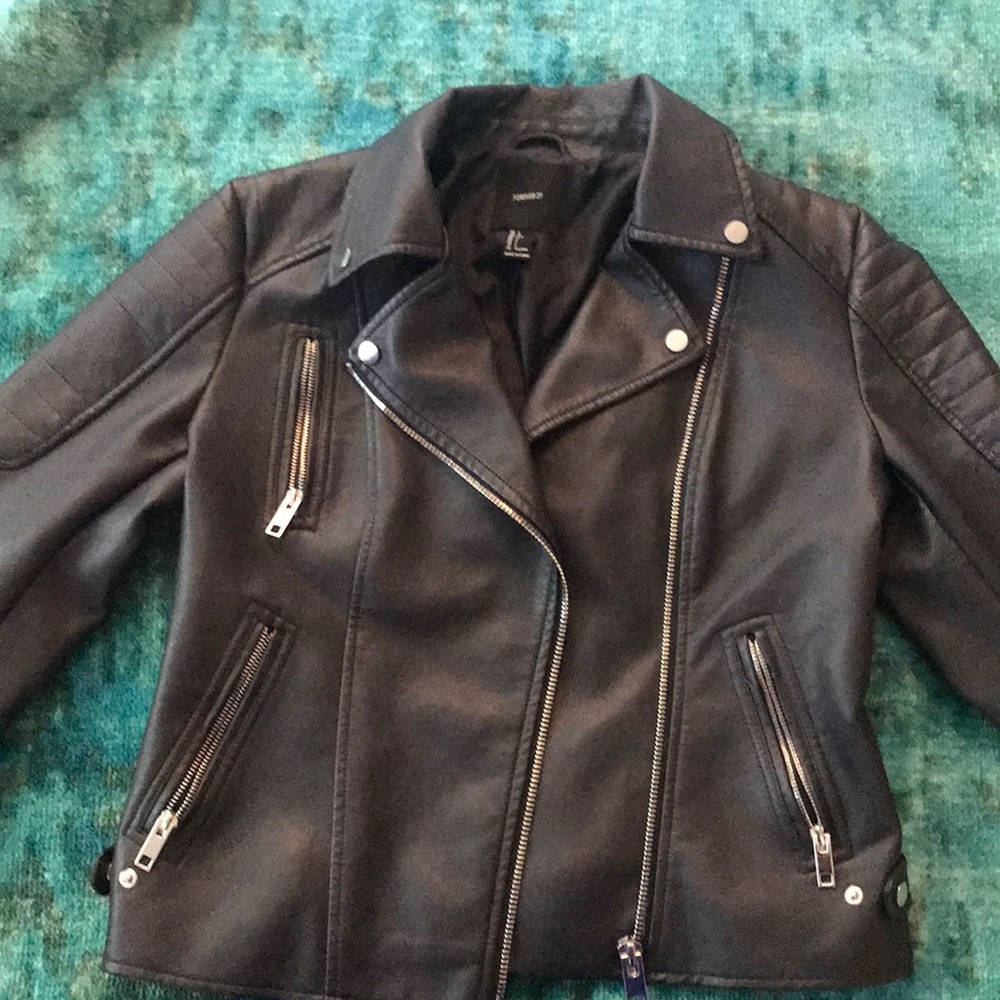 Fake leather jacket